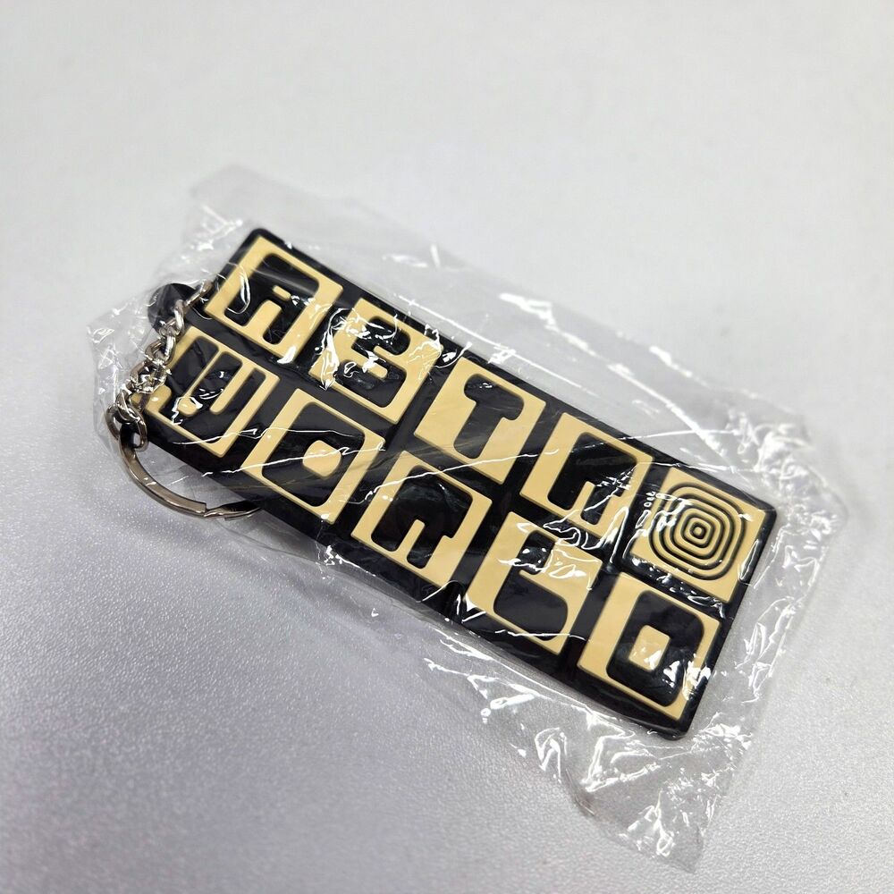 Travis Scott Astroworld Rubber Keychain Black Yellow